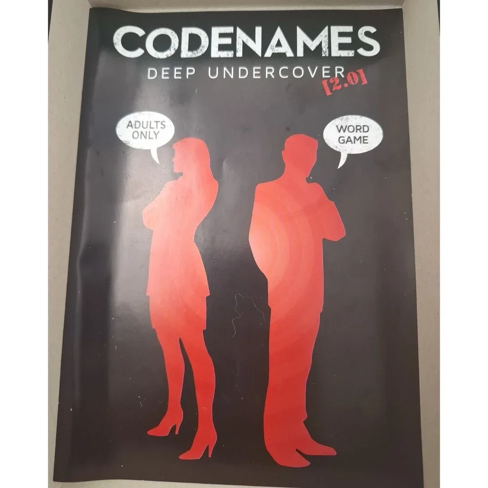 Codenames Deep Undercover 2.0 Adult Word Game by Lark & Clam-Complete-NICE!